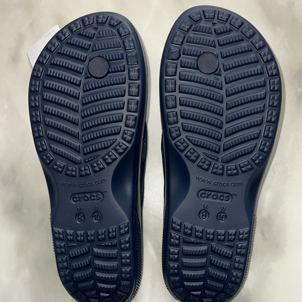 NWT Unisex Crocs Navy Baya Ii Flip Shoes Men's 8/Women's 10 - Picture 5 of 5